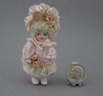 Dollhouse Doll in Pink - Click Image to Close